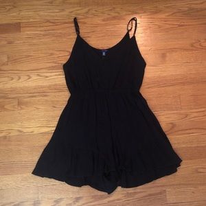 Black Spaghetti Strap Romper